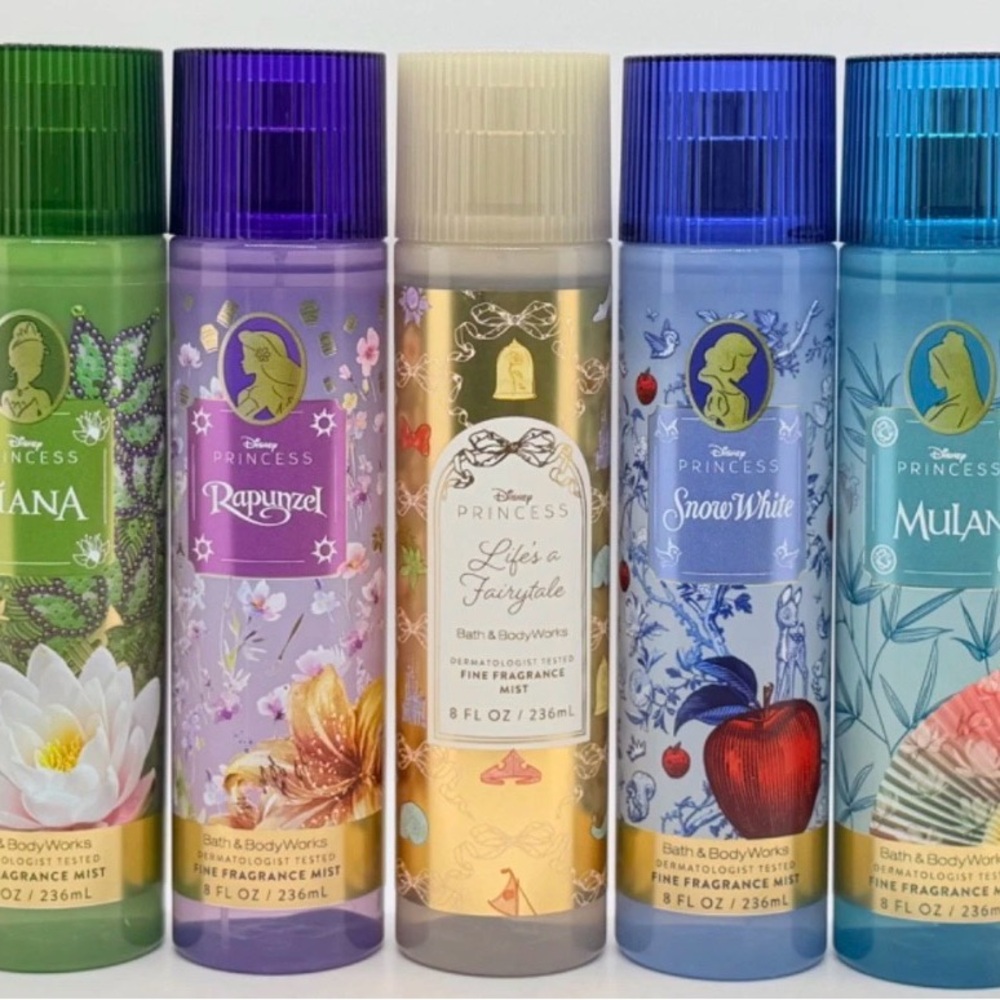 Disney princess set bath and body full size